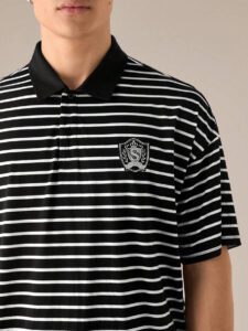SWAVVY Chemise polo à manches courtes fashion décontractée coupe ample en tricot, école – Image 6