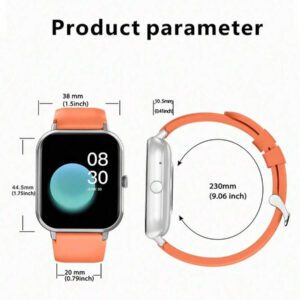 LIFEBEE Montre connectée LIFEBEE pour femmes et hommes, écran tactile HD plein 1,83'', appels sans fil (répondre/passer des appels), traqueur d'activité, plus de 100 modes sport, podomètre, alertes de messages, tracker de fitness sportif