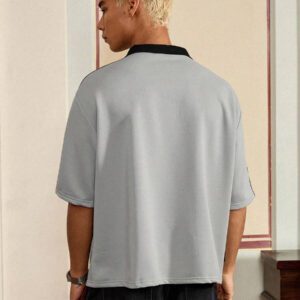 SWAVVY Polo pour homme plus grande taille, tricoté, , casual, ample, à manches courtes