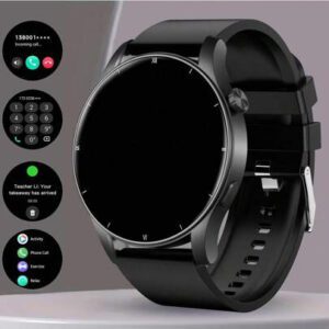 1 pièce Montre connectée mode unisexe de 1,39 pouces, avec affichage 3D personnalisé, fonction d'appel, réception de messages, podomètre, suivi des calories, modes multisports, assistant vocal et contrôle de la musique