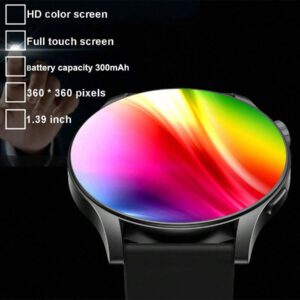 1 pièce Montre connectée mode unisexe de 1,39 pouces, avec affichage 3D personnalisé, fonction d'appel, réception de messages, podomètre, suivi des calories, modes multisports, assistant vocal et contrôle de la musique
