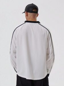 Musero Chemise de football à manches longues avec slogan "Musero" – Image 6