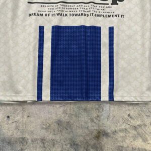 AXEPEAK Polo à manches courtes oversize à motif numérique tricoté lâche, édition école et streetwear