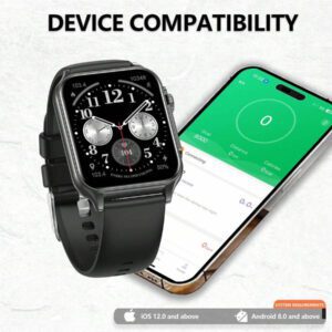 EIGIIS Nouvelle montre intelligente 2025 pour femmes et hommes avec lampe de poche LED, écran HD de 1,96 po. Montre connectée extérieure avec plus de 100 modes sportifs, traqueur de fitness et de sommeil, compatible avec iOS et Android