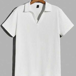 Manfinity VCAY Homme Polo unicolore côtelé