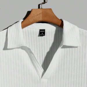 Manfinity VCAY Homme Polo unicolore côtelé