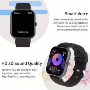 SENBONO Montre connectée SENBONO pour femmes, appel sans fil (répondre/passer un appel), moniteur de fréquence cardiaque, rappel de période menstruelle, étanche IP68, montre connectée sport pour le suivi de la forme physique, Android iOS