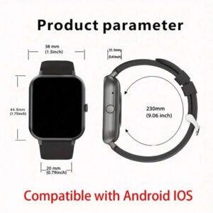 SENBONO Montre connectée SENBONO pour femmes, appel sans fil (répondre/passer un appel), moniteur de fréquence cardiaque, rappel de période menstruelle, étanche IP68, montre connectée sport pour le suivi de la forme physique, Android iOS