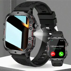ERUN Nouvelle montre connectée intelligente 2025 avec réponse d'appel Bluetooth, écran tactile, suivi de la condition physique. Smartwatch pour hommes et femmes compatible Android et iOS. Cadeau parfait pour la Fête des Pères