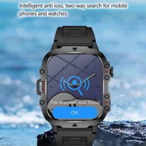 ERUN Nouvelle montre connectée intelligente 2025 avec réponse d'appel Bluetooth, écran tactile, suivi de la condition physique. Smartwatch pour hommes et femmes compatible Android et iOS. Cadeau parfait pour la Fête des Pères