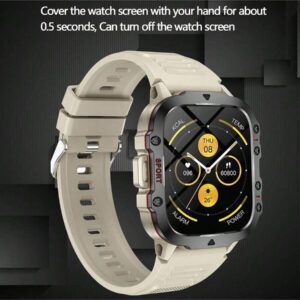 ERUN Nouvelle montre connectée intelligente 2025 avec réponse d'appel Bluetooth, écran tactile, suivi de la condition physique. Smartwatch pour hommes et femmes compatible Android et iOS. Cadeau parfait pour la Fête des Pères