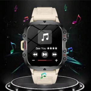 ERUN Nouvelle montre connectée intelligente 2025 avec réponse d'appel Bluetooth, écran tactile, suivi de la condition physique. Smartwatch pour hommes et femmes compatible Android et iOS. Cadeau parfait pour la Fête des Pères