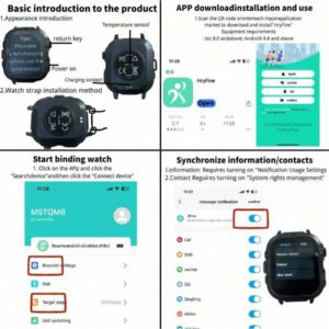ERUN Nouvelle montre connectée intelligente 2025 avec réponse d'appel Bluetooth, écran tactile, suivi de la condition physique. Smartwatch pour hommes et femmes compatible Android et iOS. Cadeau parfait pour la Fête des Pères