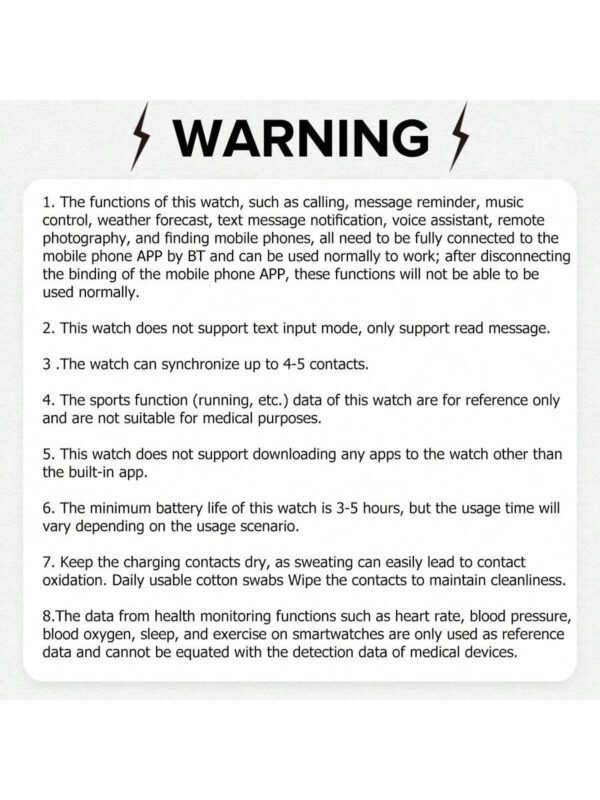 Montre connectée carrée intelligente de 1,85 pouces avec appel sans fil, modes multisports suivi de la condition physique, réception de messages, contrôle de la musique, cadran personnalisé, alarme chronomètre météo, compatible avec Android et iOS – Image 12