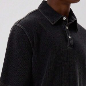 Musero Chemise polo en jersey à bord brut pour hommes