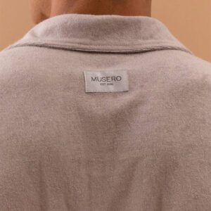 Musero Chemise polo oversize pour hommes avec boutons à mi-hauteur, col à épaules tombantes, pour le printemps, l'été et les vacances