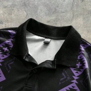 AXEPEAK Polo à col polo, manches courtes, avec impression numérique, étiquette de couture latérale, version ample pour hommes