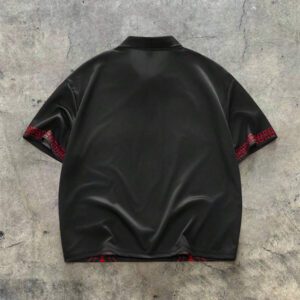 AXEPEAK Polo à col polo, manches courtes, avec impression numérique, étiquette de couture latérale, version ample pour hommes