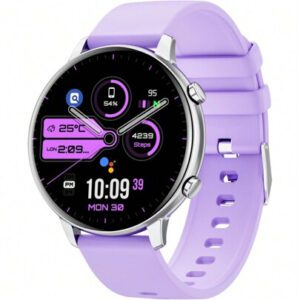Hwagol Montre connectée pour femmes avec écran rond, appel Bluetooth sans fil, cadran de montre personnalisable, suivi de plusieurs sports, suivi de la santé des femmes, fréquence cardiaque, moniteur d'oxygène dans le sang, montre connectée pour femmes compatible iOS et Android