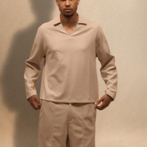 Musero Style de rue décontracté Top à manches longues texturé gaufrette, encolure en V ample, pour printemps et vacances d'été
