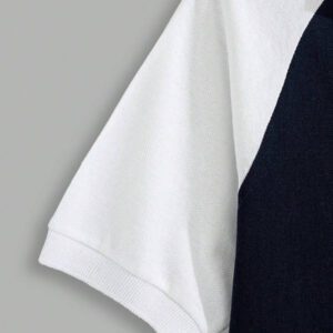 RueChic Chemise polo décontracté régulière avec imprimé lettrage et manches raglan pour hommes