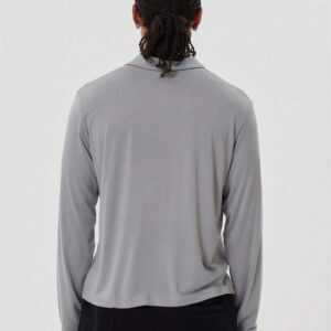 Musero Chemise polo surdimensionnée pour hommes