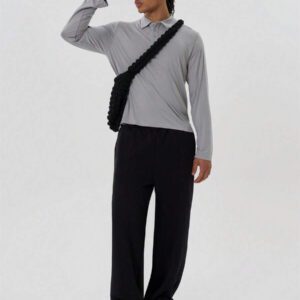 Musero Chemise polo surdimensionnée pour hommes