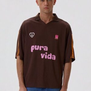 Musero Chemise de football surdimensionnée imprimée
