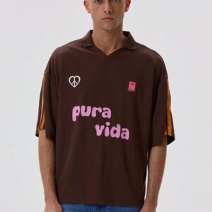 Musero Chemise de football surdimensionnée imprimée