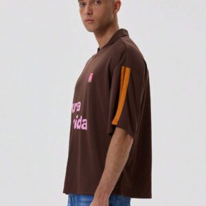 Musero Chemise de football surdimensionnée imprimée
