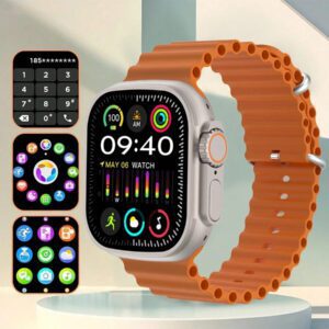 Microwear Montres intelligentes de sport, montre intelligente pour femmes Smartwatch 2 pouces LED haute définition écran couleur prise en charge de plusieurs langues, fonction de chargement sans fil, lecteur de musique, notification de message, comptage de pas, suivi des calories, alarme, alerte d'appel/message, compatible avec Android et IOS