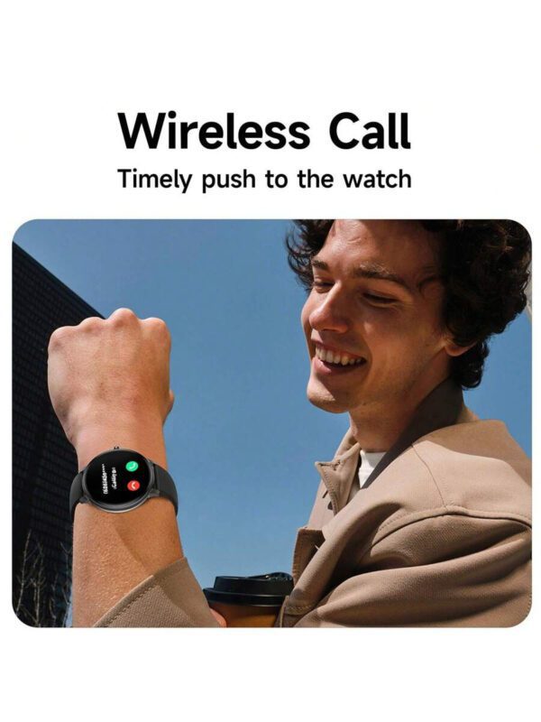 1 pièce Smartwatch TFT de 1,35 pouces pour hommes et femmes, tracker de fitness avec plusieurs modes d'exercice, prend en charge les appels sans fil, alerte d'informations, contrôle de la musique, cadrans personnalisés, compatible avec IOS/Android, cadeau – Image 6