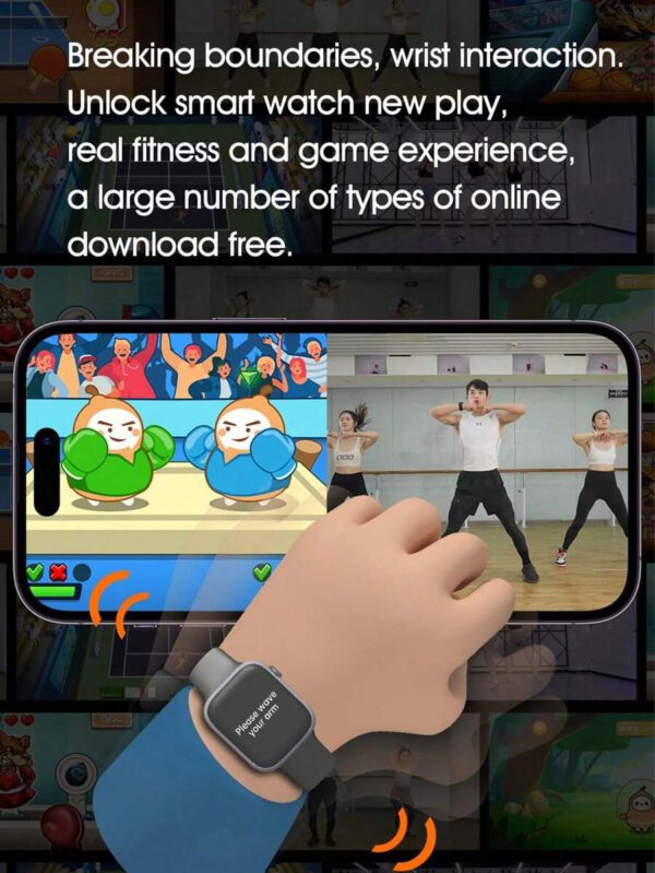 Microwear Montre connectée de sport pour hommes et femmes, série 10, moniteur d'activité physique et de sommeil, moniteur de fréquence cardiaque, écran personnalisable, compatible Android et iOS – Image 4