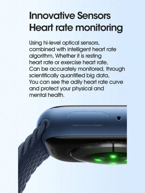 Microwear Montre connectée de sport pour hommes et femmes, série 10, moniteur d'activité physique et de sommeil, moniteur de fréquence cardiaque, écran personnalisable, compatible Android et iOS – Image 17