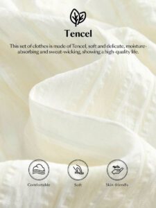 Ontre Chemise décontractée à col cranté et manches courtes, coupe droite. Motif rayé texturé confortable et respirant. Chemise décontractée jeune homme, convient aux festivals et à la vie de tous les jours – Image 8