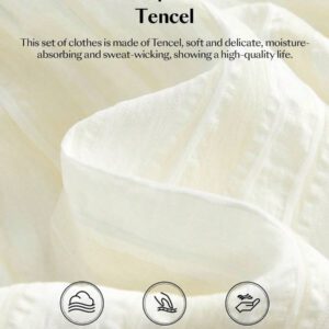 Ontre Chemise décontractée à col cranté et manches courtes, coupe droite. Motif rayé texturé confortable et respirant. Chemise décontractée jeune homme, convient aux festivals et à la vie de tous les jours