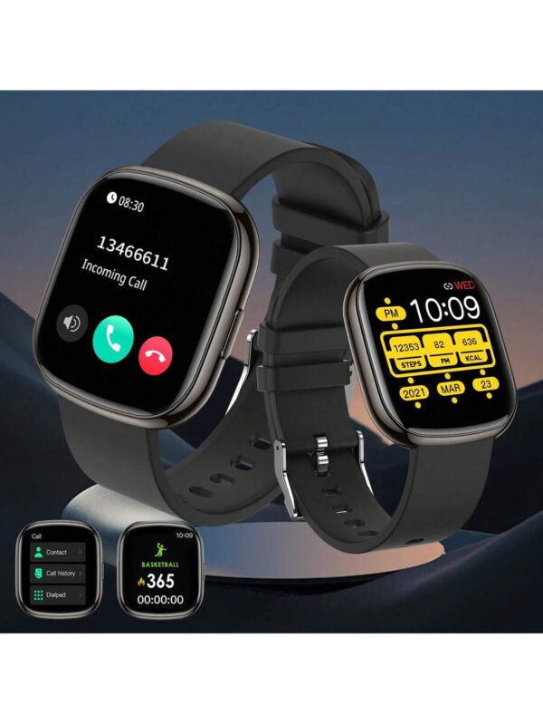 Montre connectée, appel/numérotation sans fil, diverses notifications d'applications, convient aux hommes et aux femmes, montres de sport, rappel d'informations, pour iOS/Android – Image 2