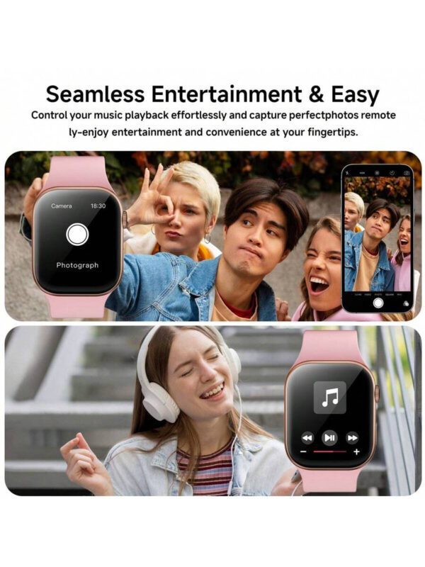 SIMSONLAB Montre connectée 2025 avec écran tactile de 1,83", montre connectée pour hommes et femmes, compatible avec les téléphones Android et iOS, étanche à la vie, tracker de fitness – Image 5
