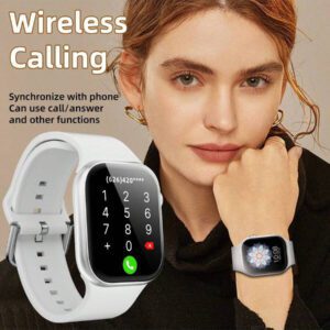 SIMSONLAB Montre connectée 2025 avec écran tactile de 1,83", montre connectée pour hommes et femmes, compatible avec les téléphones Android et iOS, étanche à la vie, tracker de fitness