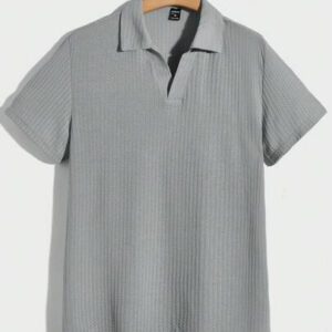 Manfinity RelaxMax Homme Polo unicolore en maille gaufrée
