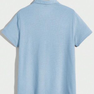 Manfinity RelaxMax Homme Polo unicolore en maille gaufrée