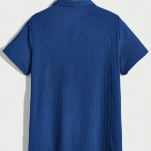 Manfinity RelaxMax Homme Polo unicolore en maille gaufrée