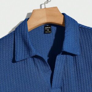 Manfinity RelaxMax Homme Polo unicolore en maille gaufrée