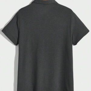 Manfinity RelaxMax Homme Polo unicolore en maille gaufrée