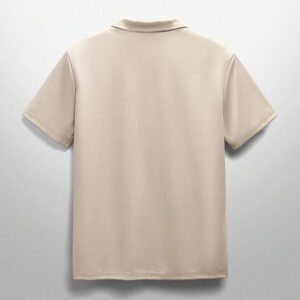 NEON BLANC Polo tricoté de couleur unie pour homme, style casual et streetwear pour un usage quotidien