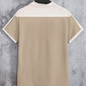 SWAVVY Chemise Polo Décontractée À Manches Courtes Et Blocs De Couleur Pour Hommes