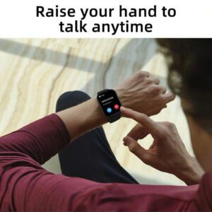 1 pièce Montre connectée IP67 pour hommes et femmes avec appels sans fil, surveillance des pas, compteur de calories, suivi du sommeil, plusieurs modes sport, Bluetooth 5.2, bracelet en silicone pour /Android, communication sans fil | Montre connectée sportive | Conception de montre robuste