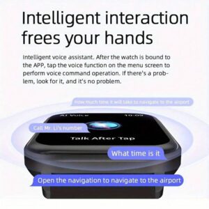 1 pièce Montre connectée IP67 pour hommes et femmes avec appels sans fil, surveillance des pas, compteur de calories, suivi du sommeil, plusieurs modes sport, Bluetooth 5.2, bracelet en silicone pour /Android, communication sans fil | Montre connectée sportive | Conception de montre robuste