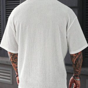 Manfinity CasualCool Polo à manches courtes homme d'été, couleur unie, décontracté