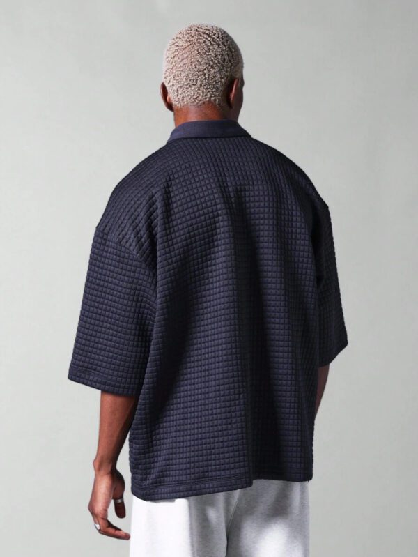 SUMWON Polo texturé en coupe oversize – Image 3